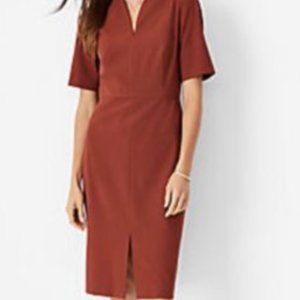 Ann Taylor Elbow Sleeve V Neck